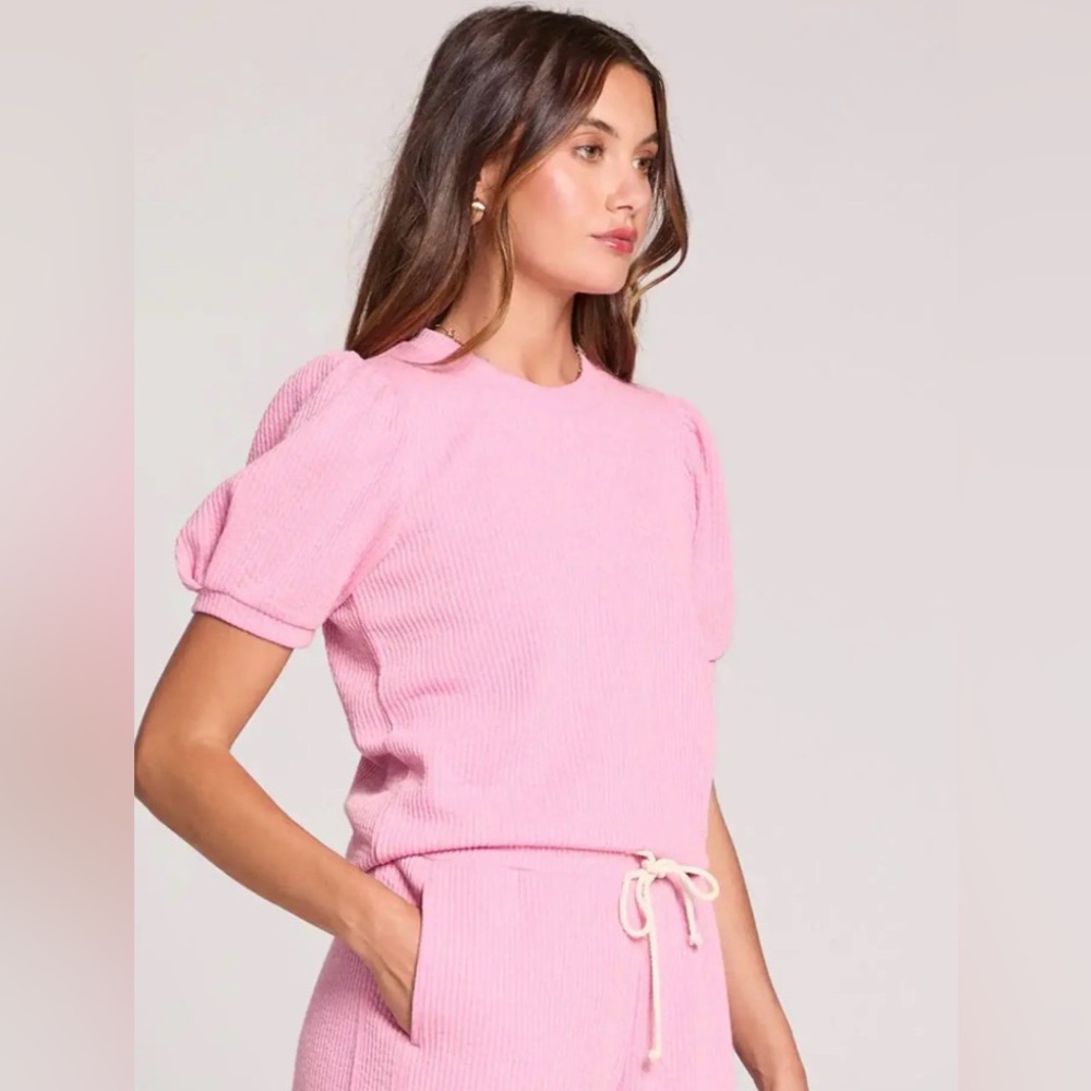 Saltwater Luxe Short Sleeve Pullover Pink S